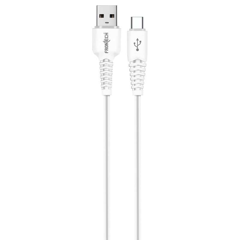 Frontech 12W Fast Charging PVC USB to Type-C Cable | 1M, 2.4A (1024) Frontech 12W Fast Charging PVC USB to Type-C Cable | 1M, 2.4A (1024)
